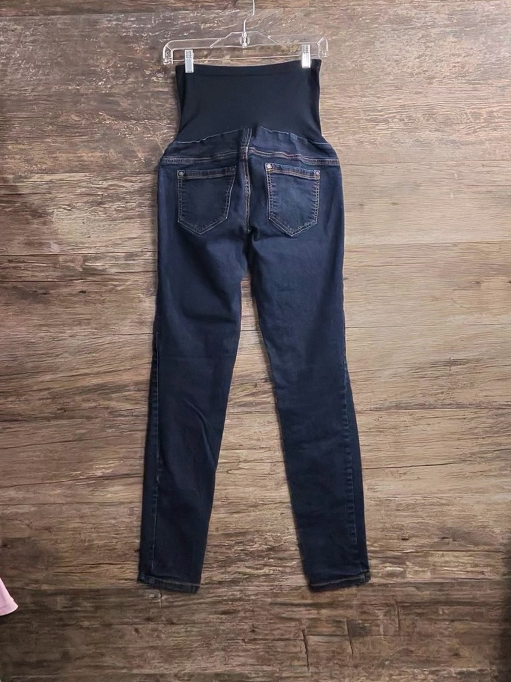 Indigo Blue Skinny Maternity Jeans in Dark Blue